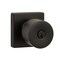 Sure-Loc Hardware Sure-Loc Hardware Bergen Square Entry Knobset, Flat Black BG107-SQ FBL - alternate 1